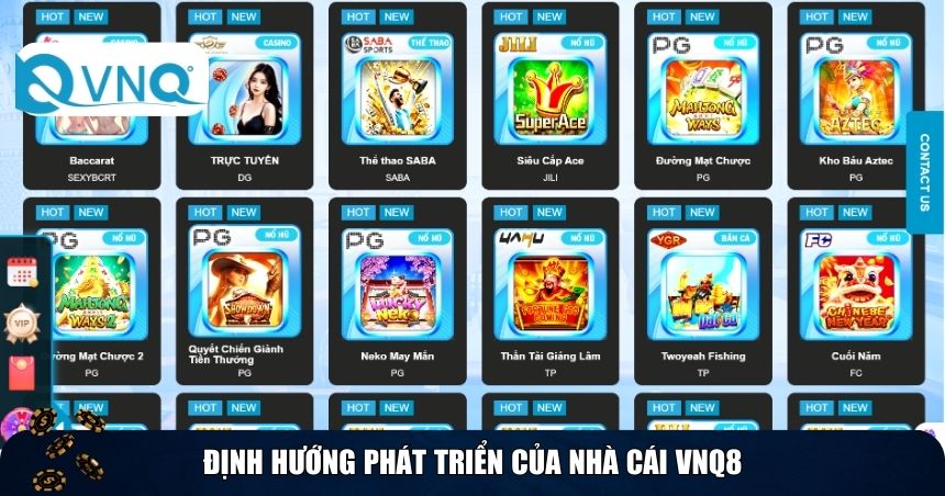 Định hướng phát triển của nhà cái VNQ8