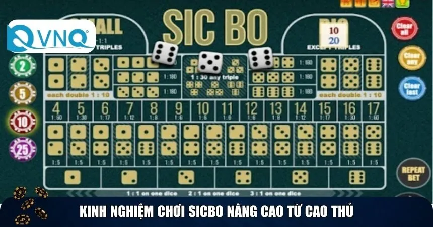 Kinh nghiệm chơi Sicbo nâng cao từ cao thủ