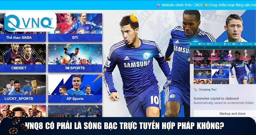 VNQ8 có phải là sòng bạc trực tuyến hợp pháp không?