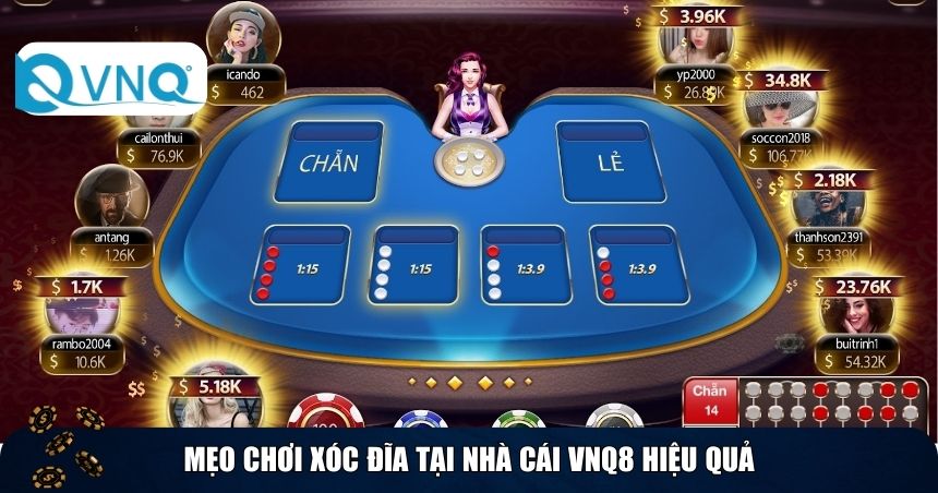 Mẹo chơi xóc đĩa tại nhà cái VNQ8 hiệu quả