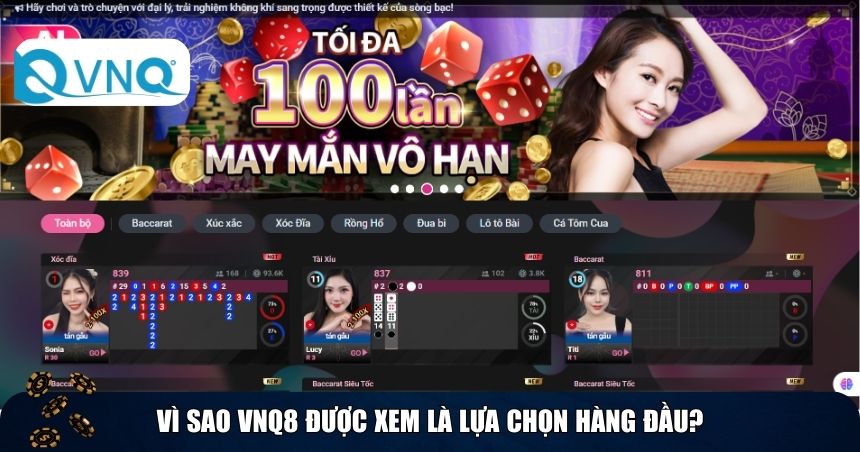 VNQ8 – Minh chứng cho một casino trực tuyến uy tín